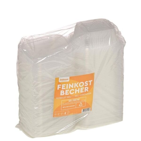 Feinkostbecher 250ml (50x/Pck) / 500ml (50x/Pc)