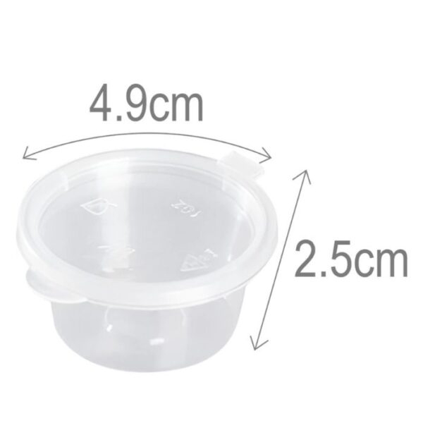 Soßenbecher mit Deckel 30ml (100x/Pck)
