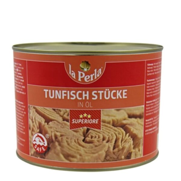 Thunfisch-Stücke in Öl, La Perla (1,705Kg)
