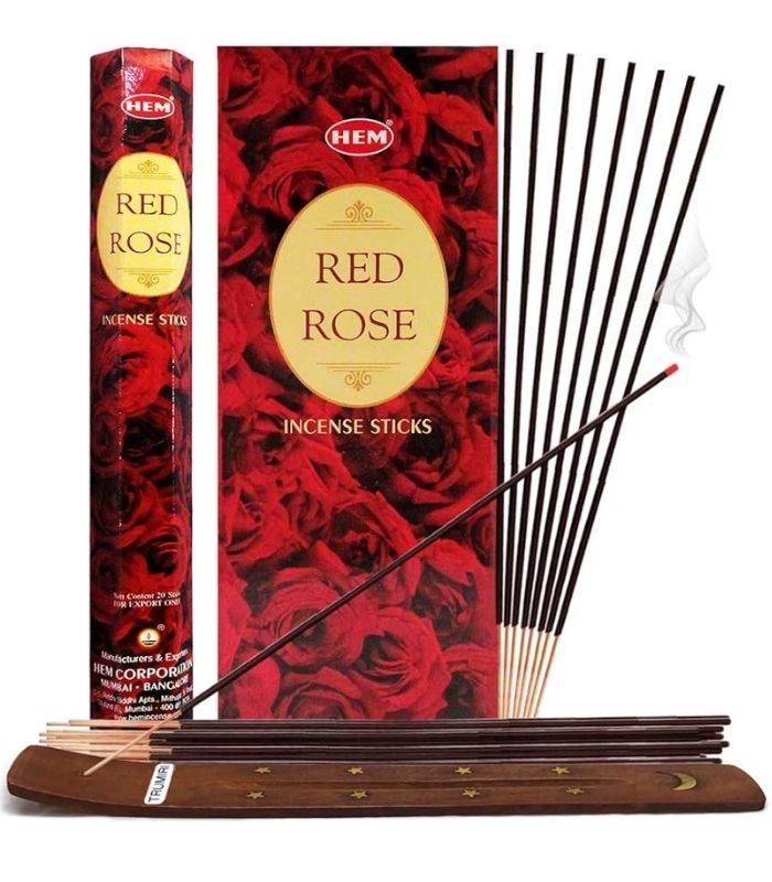 1 (62) Räucherstäbchen Rote Rose - Image 1