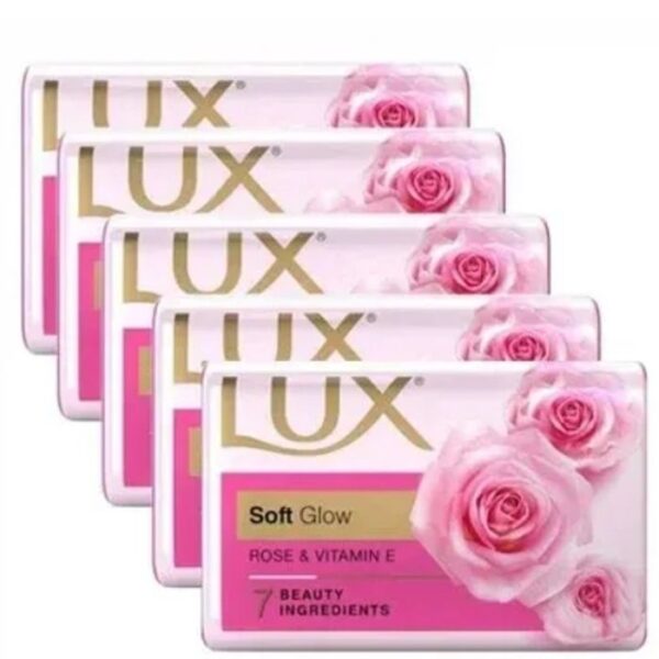 Seife Lux Pink mit Rose 5x 100gr.