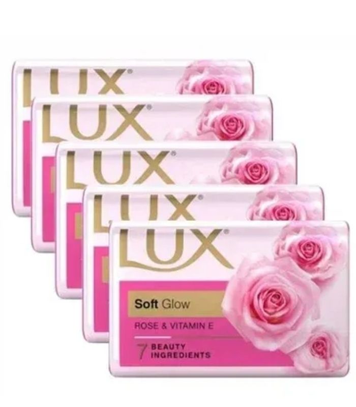 1 (71) Seife Lux Pink mit Rose 5x 100gr. - Image 1